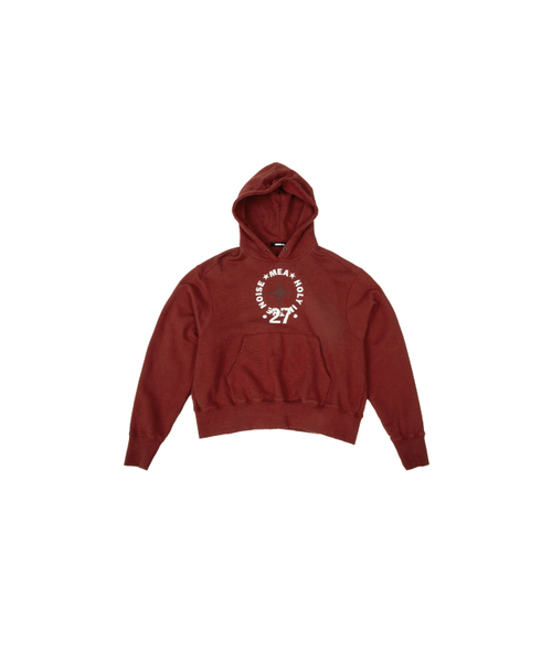 DAMAGED 27 HOODIE [RED] — красное худи Damaged 27
