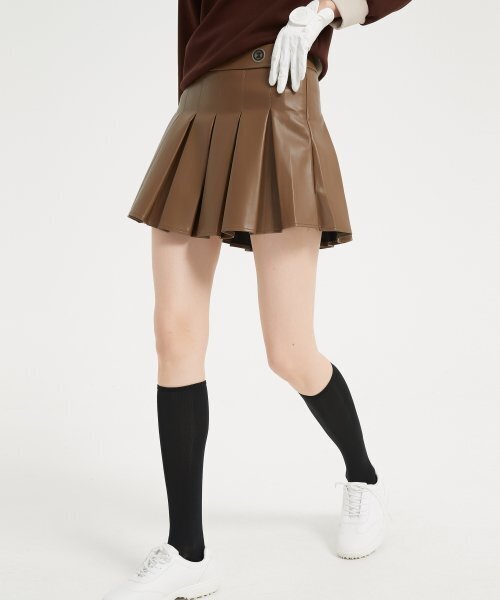 E.PARCA(イパルカ)の「カスタノレザープリーツスカート(スカート・レディース・その他・SMALL/MEDIUM/LARGE)」の3枚目の写真