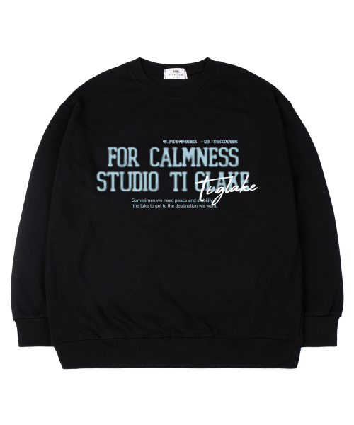 TI.GLAKE(ティーグレイク)の「カムニススタジオ オーバーサイズ スウェットシャツ ブラック(スウェット・レディース・その他・MEDIUM/LARGE/X-LARGE/XX-LARGE)」の1枚目の写真