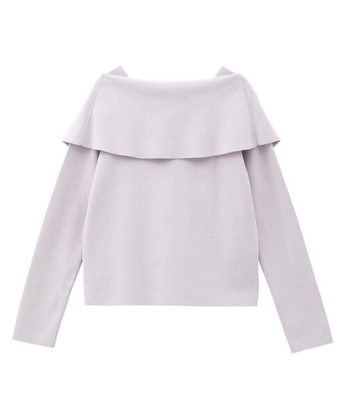 YECCA VECCA（イェッカヴェッカ）の「2wayオフショルカラーカーディガン（カーディガン/ボレロ・レディース・オフホワイト/ブラック/ベージュ/ラベンダー・FREE）」の16枚目の写真