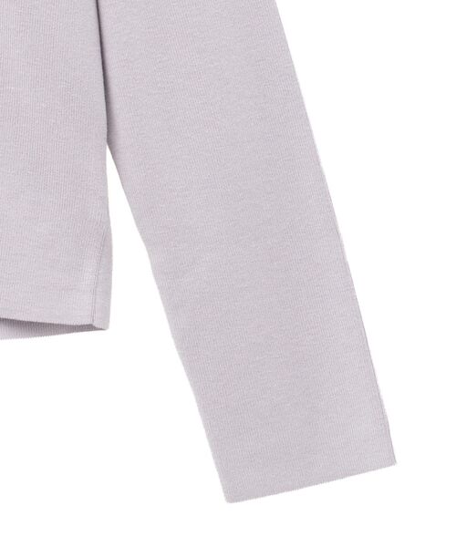 YECCA VECCA（イェッカヴェッカ）の「2wayオフショルカラーカーディガン（カーディガン/ボレロ・レディース・オフホワイト/ブラック/ベージュ/ラベンダー・FREE）」の14枚目の写真