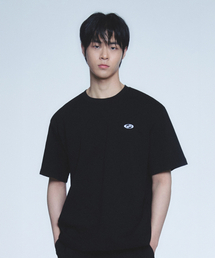 SYMBOL SIDE POCKET T-SHIRT-[BLACK]