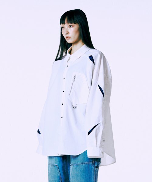 ORDINARY PEOPLE(オーディナリーピープル)の「インシジョンシャツジャケットホワイト(その他アウター・レディース・その他・FREE)」の1枚目の写真
