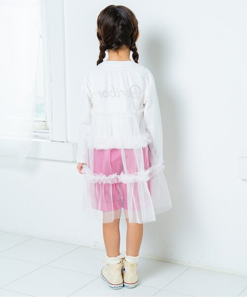 Boribon（ボリボン）の「BoribonTシャツ（Tシャツ/カットソー・キッズ・ピンク/オフホワイト・120/110/100/90/80）」の4枚目の写真