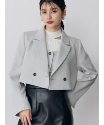 MURUA（ムルーア）の「【セットアップ対応】ショートテーラードジャケット（テーラードジャケット）」