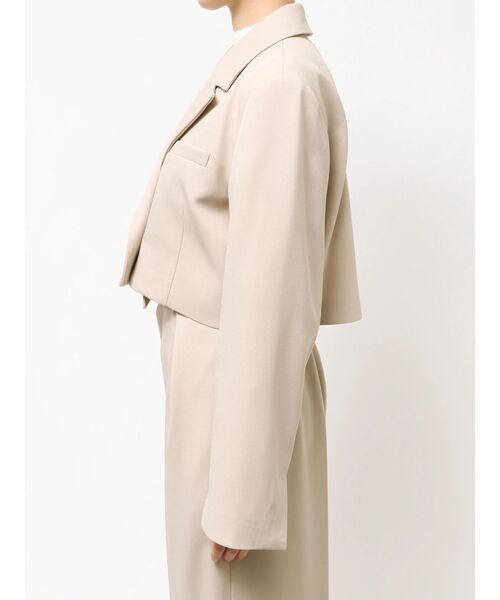 MURUA(ムルーア)の「【セットアップ対応】ショートテーラードジャケット(テーラードジャケット・レディース・ベージュ/ミント/グレー/ブラック・FREE)」の8枚目の写真