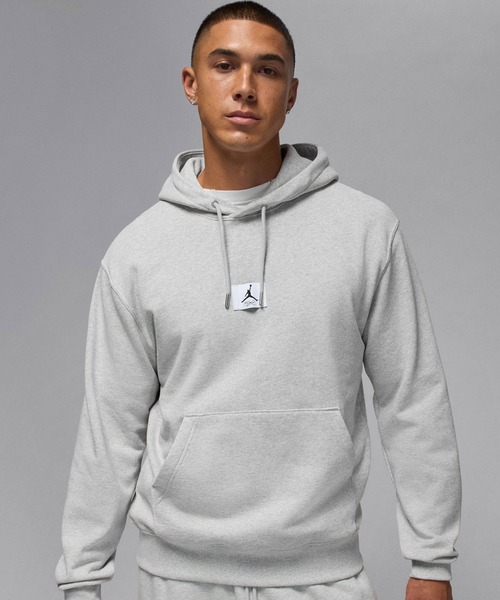JORDAN BRAND(ジョーダンブランド)の「JORDAN BRAND M J FLT FLC PO / ジョーダン ブランド フライト フリース プルオーバー L/S フーディ / NIKE【SP】(パーカー・メンズ・グレー・S/M/L/XL/XXL)」の3枚目の写真