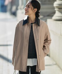 ICB（アイシービー）の「ライトモールスキン キルトライナー付きステンカラーコート（ミリタリージャケット）」