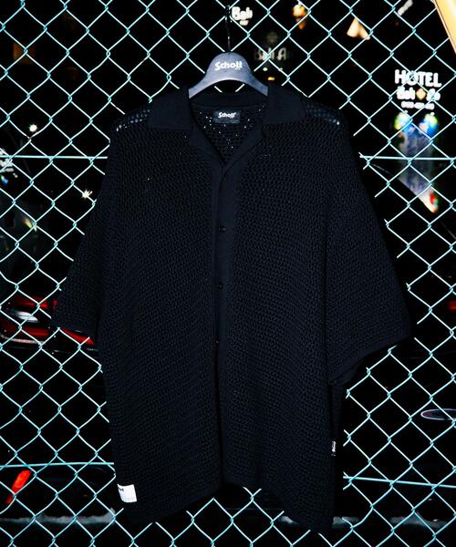 Schott/ショット/B.S. KNIT SHIRT/ブラックシープ ニットシャツ