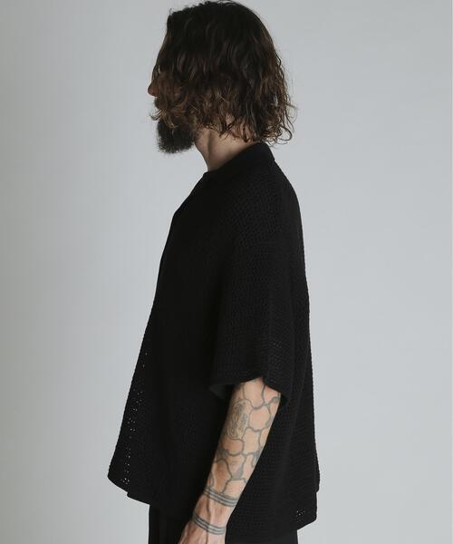 Schott(ショット)の「Schott/ショット/B.S. KNIT SHIRT/ブラックシープ ニットシャツ(シャツ/ブラウス・メンズ・ブラック・XL/L/M)」の5枚目の写真