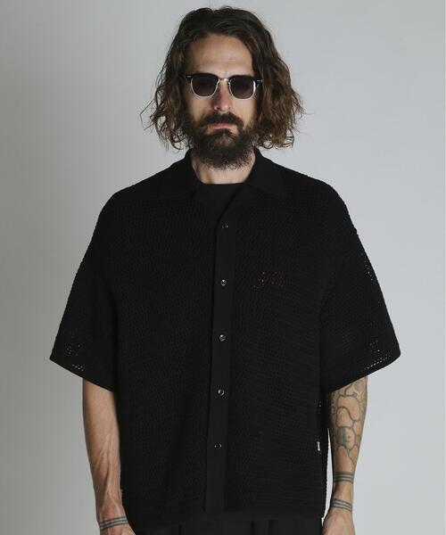 Schott(ショット)の「Schott/ショット/B.S. KNIT SHIRT/ブラックシープ ニットシャツ(シャツ/ブラウス・メンズ・ブラック・XL/L/M)」の7枚目の写真