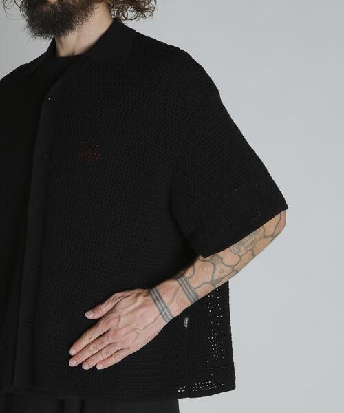 Schott(ショット)の「Schott/ショット/B.S. KNIT SHIRT/ブラックシープ ニットシャツ(シャツ/ブラウス・メンズ・ブラック・XL/L/M)」の9枚目の写真