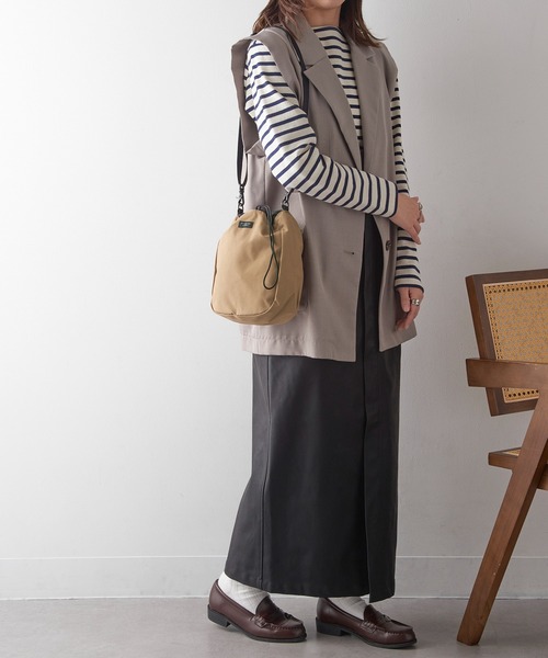 STANDARD SUPPLY(スタンダードサプライ)の「【STANDARD SUPPLY】CHALK SHOULDER/チョークショルダー/バッグ(ショルダーバッグ・メンズ・グレー/ブラック/ベージュ・FREE)」の4枚目の写真