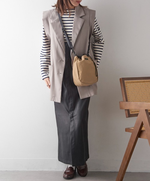 STANDARD SUPPLY(スタンダードサプライ)の「【STANDARD SUPPLY】CHALK SHOULDER/チョークショルダー/バッグ(ショルダーバッグ・メンズ・グレー/ブラック/ベージュ・FREE)」の5枚目の写真