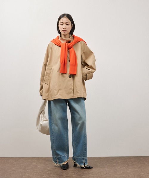 ADAM ET ROPE'（アダムエロペ）の「フレアーミドルトレンチコート（トレンチコート・レディース・ベージュ/オフホワイト・FREE）」の15枚目の写真