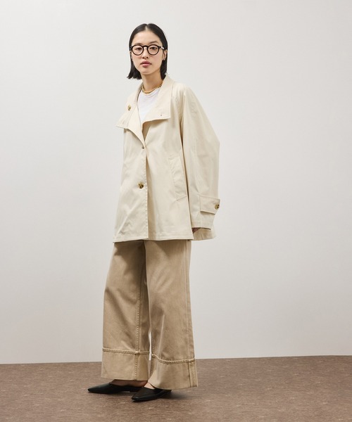 ADAM ET ROPE'（アダムエロペ）の「フレアーミドルトレンチコート（トレンチコート・レディース・ベージュ/オフホワイト・FREE）」の17枚目の写真