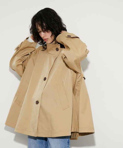 【ADAM ET ROPÉ】フレアミドルトレンチコート フレアーミドルトレンチコート（トレンチコート）｜ADAM ET ROPE