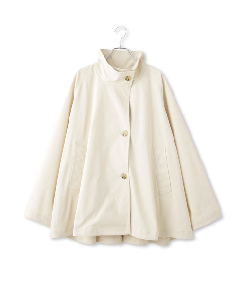 ADAM ET ROPE'（アダムエロペ）の「フレアーミドルトレンチコート（トレンチコート・レディース・ベージュ/オフホワイト・FREE）」の9枚目の写真