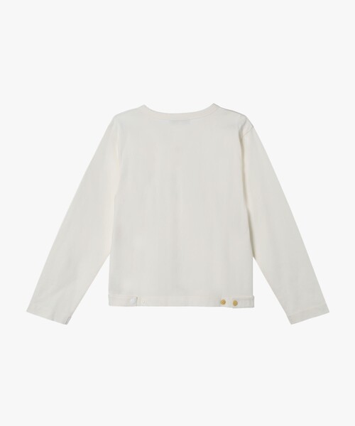 agnes b.（アニエスベー）の「キッズ マルチカラー コットン 長袖 カーディガンプレッション（カーディガン/ボレロ・キッズ・ホワイト系その他・12YEAR/4YEAR/8YEAR/6YEAR/10YEAR）」の2枚目の写真