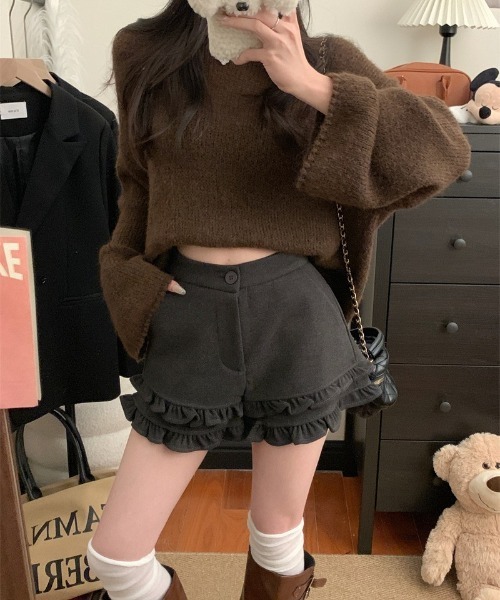 Ritzy(リッツィー)の「フリルデザイン ショートパンツ(その他パンツ・レディース・グレー/ブラック・L/M)」の19枚目の写真