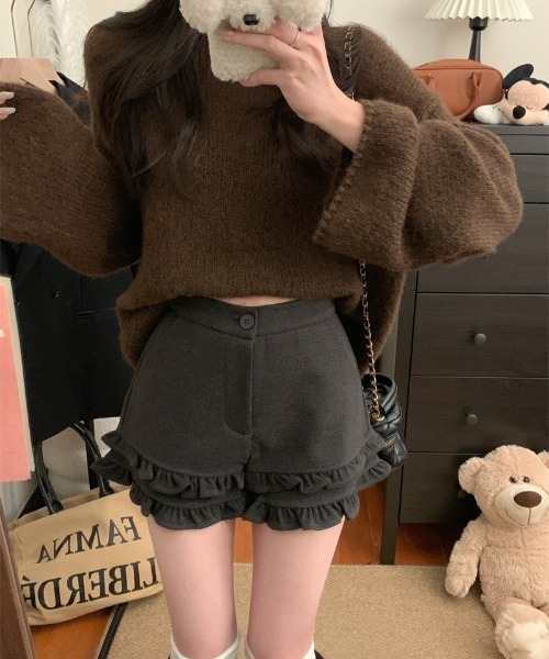 Ritzy(リッツィー)の「フリルデザイン ショートパンツ(その他パンツ・レディース・グレー/ブラック・L/M)」の20枚目の写真