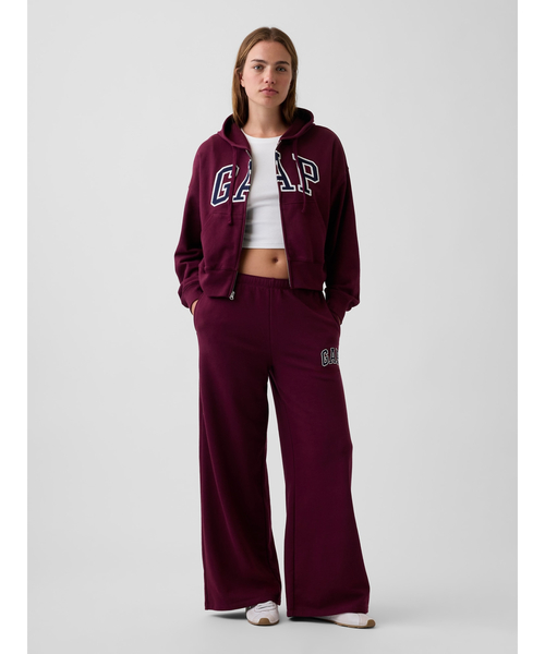 GAP(ギャップ)の「GAPロゴ フレンチテリー ワイドパンツ(スウェットパンツ・レディース・ブラック/グレー/オフホワイト/イエロー/ピンク/ブルー/レッド/ブルー系その他2/グリーン系その他4・XS/S/M/L/XXS)」の9枚目の写真