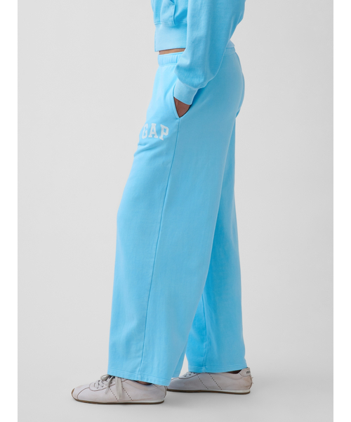 GAP(ギャップ)の「GAPロゴ フレンチテリー ワイドパンツ(スウェットパンツ・レディース・ブラック/グレー/オフホワイト/イエロー/ピンク/ブルー/レッド/ブルー系その他2/グリーン系その他4・XS/S/M/L/XXS)」の17枚目の写真