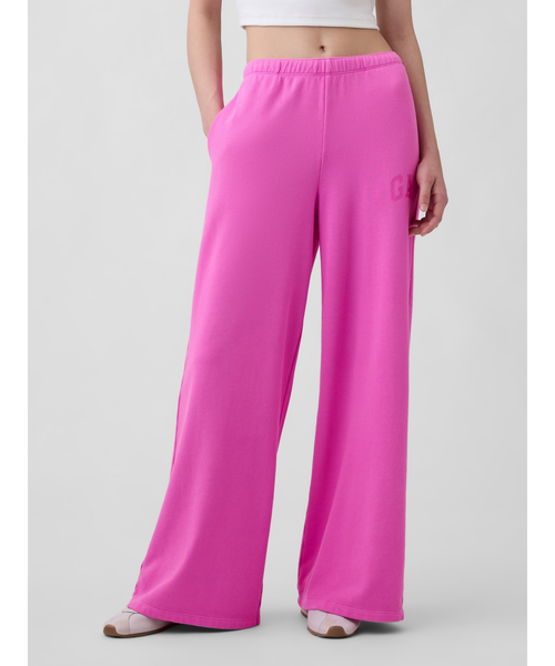 GAP（ギャップ）の「GAPロゴ フレンチテリー ワイドパンツ（スウェットパンツ・レディース・ブラック/グレー/オフホワイト/イエロー/ピンク/ブルー・XS/S/M/L/XXS）」の6枚目の写真