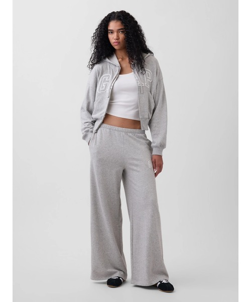 GAP（ギャップ）の「GAPロゴ フレンチテリー ワイドパンツ（スウェットパンツ・レディース・ブラック/グレー/オフホワイト/イエロー/ピンク/ブルー・XS/S/M/L/XXS）」の7枚目の写真