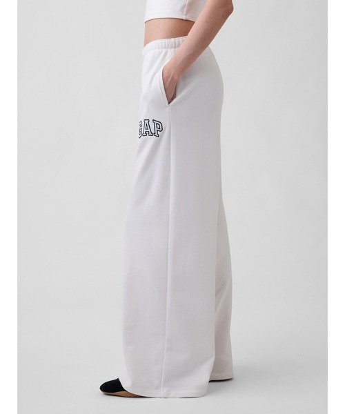 GAP（ギャップ）の「GAPロゴ フレンチテリー ワイドパンツ（スウェットパンツ・レディース・ブラック/グレー/オフホワイト/イエロー/ピンク/ブルー・XS/S/M/L/XXS）」の12枚目の写真