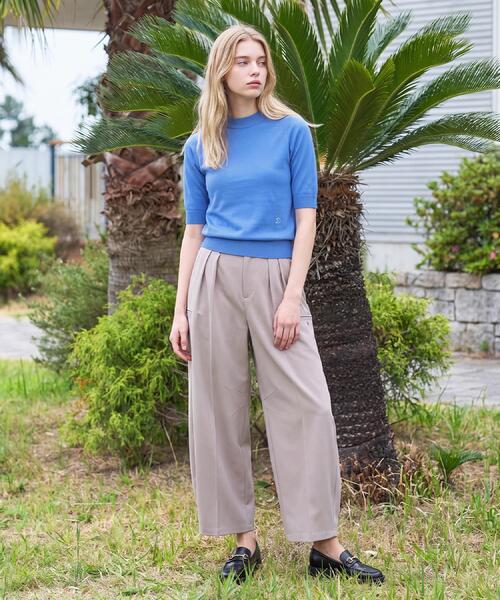 DRESSTERIOR(ドレステリア)の「【ウォッシャブル】コットンシルクハーフスリーブニット(ニット/セーター・レディース・ベビーピンク/ライトグレー/ネイビー/ブルー系その他・36/38/40)」の13枚目の写真