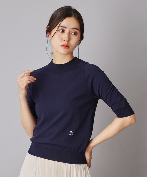 DRESSTERIOR(ドレステリア)の「【ウォッシャブル】コットンシルクハーフスリーブニット(ニット/セーター・レディース・ベビーピンク/ライトグレー/ネイビー/ブルー系その他・36/38/40)」の22枚目の写真