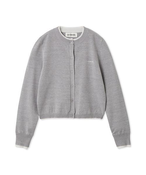 LILY BROWN(リリーブラウン)の「カラートリムニットカーディガン(カーディガン/ボレロ・レディース・グレー/ブルー/ドット/ピンク・F)」の17枚目の写真
