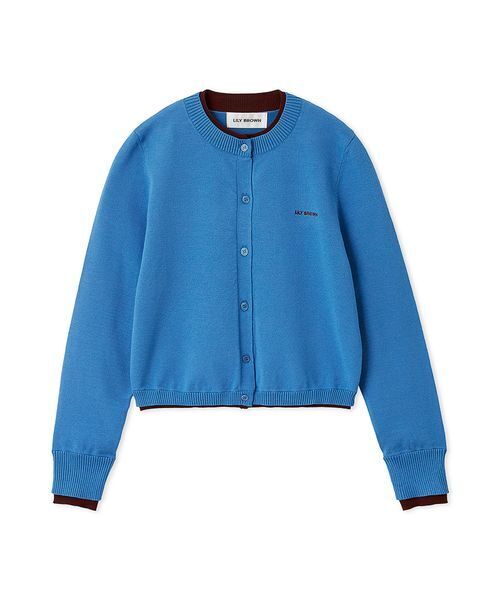 LILY BROWN(リリーブラウン)の「カラートリムニットカーディガン(カーディガン/ボレロ・レディース・グレー/ブルー/ドット/ピンク・F)」の18枚目の写真