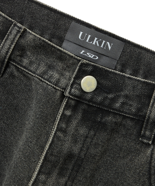 ULKIN（ウルキン）の「[ランウェイ] ブリーチプリントスタッズデニムパンツ_ブラック（デニムパンツ・レディース・ブラック・FREE/34）」の6枚目の写真