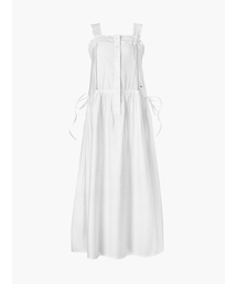 MELLOTORY（メロートリー）の「レーステーピングロングワンピース（ホワイト）（ワンピース）」