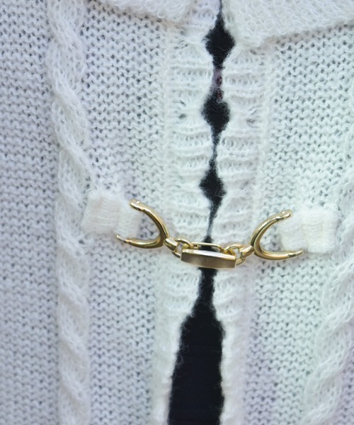 axes femme(アクシーズファム)の「ふわふわモヘアニットケープ(カーディガン/ボレロ・レディース・ピンク/モカ/キナリ・FREE)」の8枚目の写真