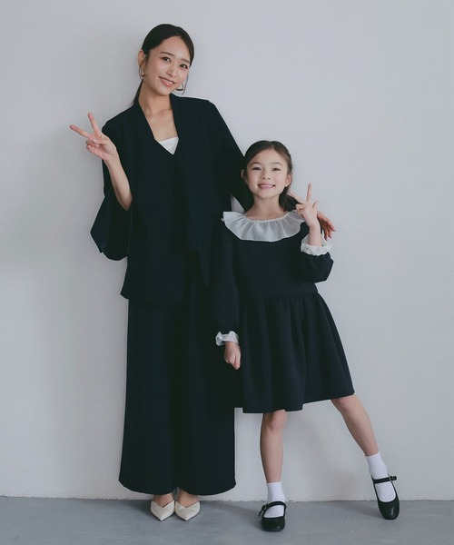 AJUGA.(アジュガ)の「イージーレイヤードVネックジレ【セレモニー/オケージョン】(ベスト・レディース・ネイビー/ブラック・M/S)」の11枚目の写真