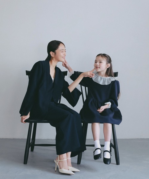 AJUGA.(アジュガ)の「イージーレイヤードVネックジレ【セレモニー/オケージョン】(ベスト・レディース・ネイビー/ブラック・M/S)」の19枚目の写真