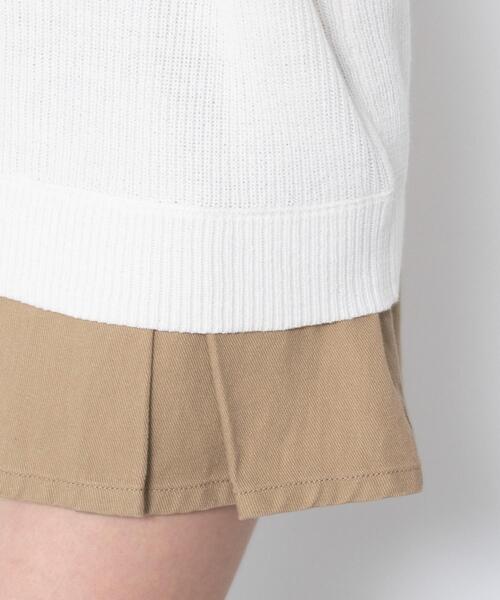 WEGO（ウィゴー）の「WEGO/【26年春新作】NEWYORKハーフジップニット（ニット/セーター・レディース・オフホワイト/サックスブルー/杢グレー・FREE）」の8枚目の写真