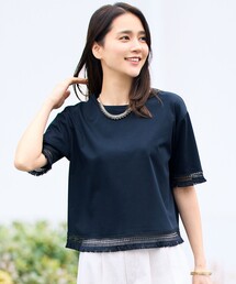 コンパクトハイゲージフリンジ Tシャツ