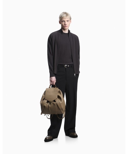 EMPORIO ARMANI（エンポリオアルマーニ）の「【エンポリオ アルマーニ】Icon ASV セーター ビスコース混紡 シェブロンニット（ニット/セーター・メンズ・ベージュ/ブラック系・X-SMALL/SMALL/MEDIUM/LARGE）」の6枚目の写真