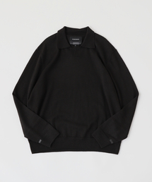 THE INOUE BROTHERS（ザイノウエブラザーズ）の「THE INOUE BROTHERS / ザ イノウエブラザーズ Pure Black Collar Neck（ニット/セーター）」