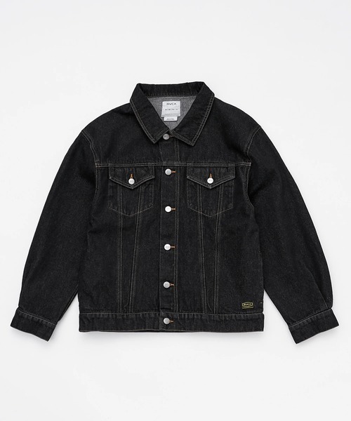 RVCA(ルーカ)の「RVCA/ルーカ ジャケット デニム BG043750(その他アウター・レディース・ライトインディゴブルー/ブラック・M/S)」の4枚目の写真