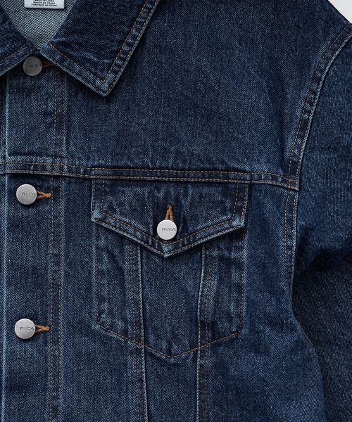 RVCA(ルーカ)の「RVCA/ルーカ ジャケット デニム BG043750(その他アウター・レディース・ライトインディゴブルー/ブラック・M/S)」の11枚目の写真
