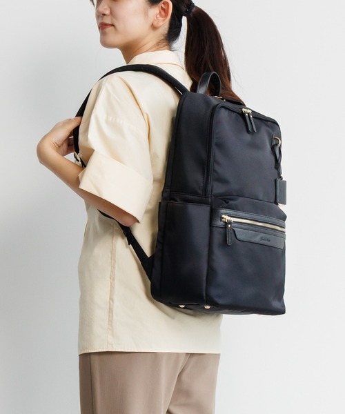 Jewelna Rose(ジュエルナローズ)の「リモハピ Vol.4 エアリィ B4/15.6インチPC収納 65631(バックパック/リュック・レディース・ブラック/ライトグレー/ダークグレー・FREE)」の6枚目の写真