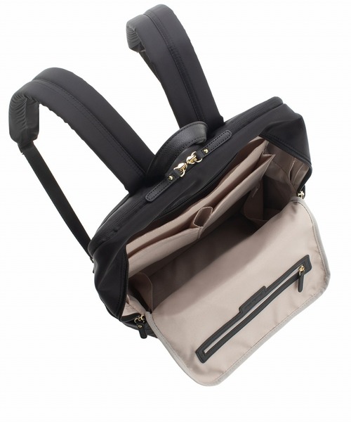 Jewelna Rose(ジュエルナローズ)の「リモハピ Vol.4 エアリィ B4/15.6インチPC収納 65631(バックパック/リュック・レディース・ブラック/ライトグレー/ダークグレー・FREE)」の17枚目の写真