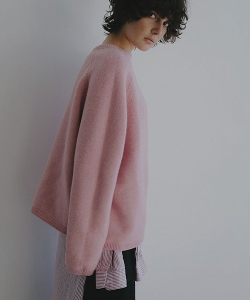 ETRE TOKYO（エトレトウキョウ）の「リバーシブルボックスニットプルオーバー（ニット/セーター・レディース・ピンク/オフホワイト/ブルー・FREE）」の6枚目の写真