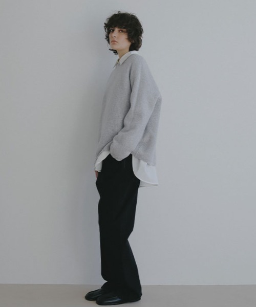 ETRE TOKYO（エトレトウキョウ）の「リバーシブルボックスニットプルオーバー（ニット/セーター・レディース・ピンク/オフホワイト/ブルー・FREE）」の16枚目の写真