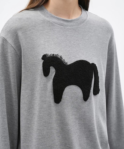EIGHTHMONTH(エイスマンス)の「ホースモチーフトップス EM26s031【EIGHTHMONTH】(Tシャツ/カットソー・レディース・アイボリー/グレー・S/M)」の20枚目の写真